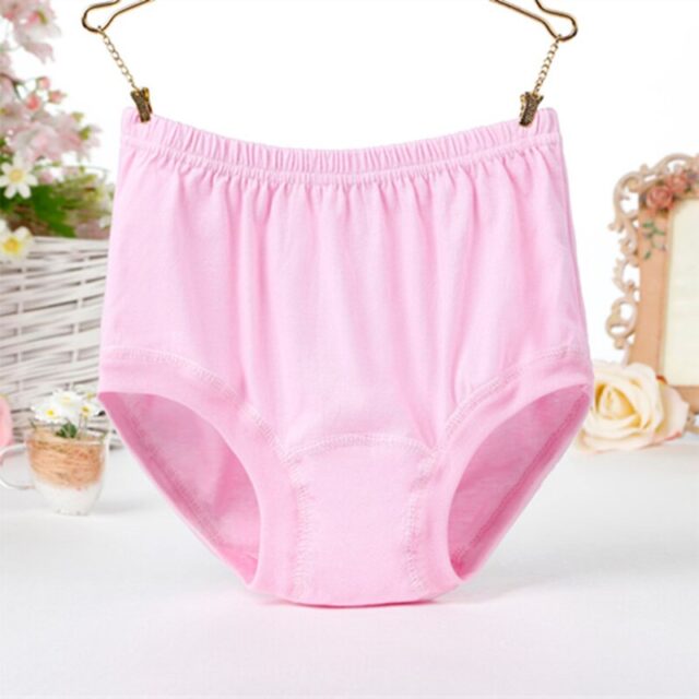 Middle Aged And Elderly Women Panty Underwear Plus Size Breathable Cotton Panties High Waist